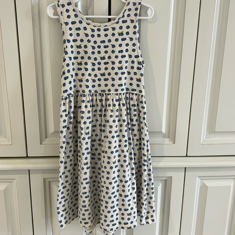 Pink Chicken blueberry dress. Line dry.